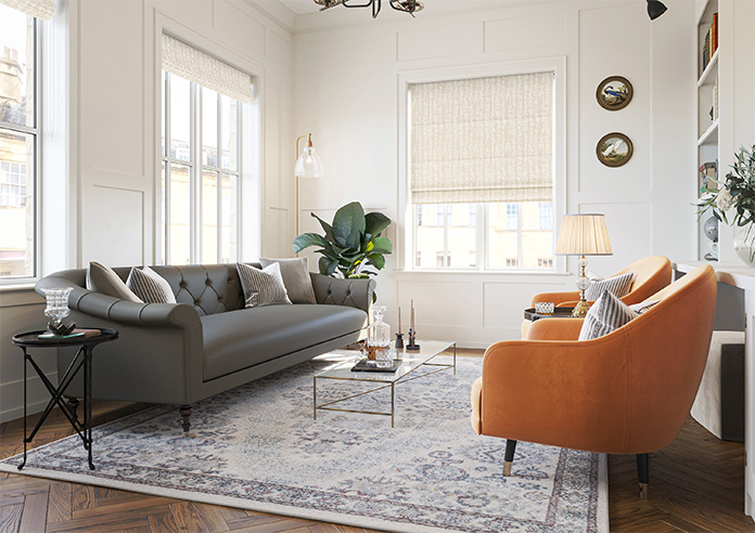 Urbanite, Ivory Glint - Roman Blind - Image 6